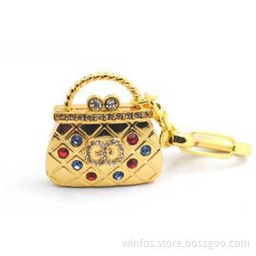Golden Color Handbag USB